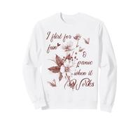 Je flirte pour Le Plaisir et Je Panique Quand ça Marche. Discours Amusant Sweatshirt