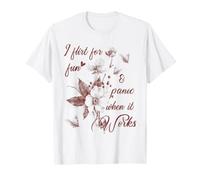 Je flirte pour Le Plaisir et Je Panique Quand ça Marche. Discours Amusant T-Shirt