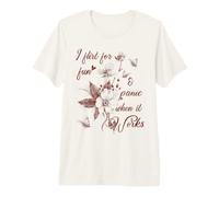 Je flirte pour Le Plaisir et Je Panique Quand ça Marche. Discours Amusant T-Shirt Haut de Gamme