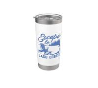 Je fuis vers le lac d'Iseo Gobelet isotherme en acier inoxydable double paroi
