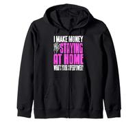 Je Gagne De l'argent chez Moi Citation Super Pouvoir Sweat à Capuche