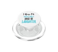Je Garde la Forme avec Une Dose Quotidienne de Rire PopSockets PopGrip pour MagSafe