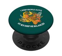 Je Garde Les Gens en Vie, Mes koï, Gardez-Moi en équilibre, Docteur drôle PopSockets PopGrip Adhésif