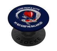 Je Garde Les Gens en Vie, Mes koï, Gardez-Moi en équilibre, Docteur drôle PopSockets PopGrip Adhésif