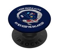 Je Garde Les Gens en Vie, Mes koï, Gardez-Moi en équilibre, Docteur drôle PopSockets PopGrip Adhésif