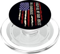 Je Garde Toutes Les blagues de Mon père dans Une Base paternelle Patriotique pour la fête des pères PopSockets PopGrip pour MagSafe