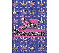 Je Gère mon Porte-monnaie: Carnet de comptes pour enfant |Apprendre à gérer son argent de poche, l'aider à se fixer des objectifs et noter ses idées ... | pour fille | Thème licorne fond mauve
