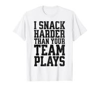 Je grignote Plus Fort Que Ton équipe ne Joue de façon drôle T-Shirt