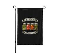 Je jardine parce que je peux ! Drapeau de jardin humoristique 30 x 45 cm, bannière décorative double face pour la maison, le jardin, la terrasse et la cour.