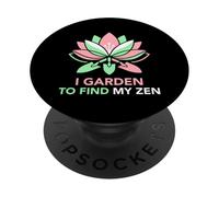 Je Jardine pour trouver Mon Jardinier Amateur Zen PopSockets PopGrip Adhésif