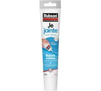 Je Jointe Mastic Blanc 50 Ml,Mastic Étanche Anti-Moisissure En Tube Prêt À L'emploi,Mastic Silicone Durable Pour Joints Sanitaires Spécial Bain & Cuisine