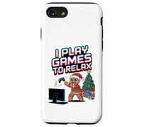 Je Joue à des Jeux pour me détendre sur Une Chaise de Jeu en Coque pour iPhone SE (2020) / 7/8