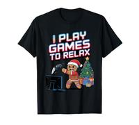 Je Joue à des Jeux pour me détendre sur Une Chaise de Jeu en T-Shirt