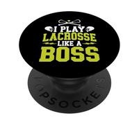 Je Joue à la Crosse comme Un Boss Lacrosse PopSockets PopGrip Adhésif