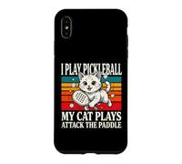 Je Joue au Pickleball, Mon Chat Joue à Attack The Paddle Coque pour iPhone XS Max
