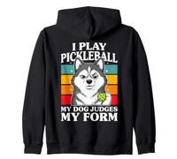 Je Joue au Pickleball, Mon Chien Juge ma Forme Sweat à Capuche
