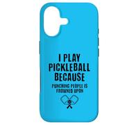 Je Joue au Pickleball Parce Que Frapper Les Gens n'est Pas vu Coque pour iPhone 17