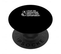 Je Joue au Sousaphone Quel est Ton Super Pouvoir ? Un sousaphoniste PopSockets PopGrip Adhésif