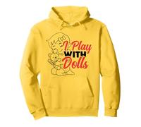 Je joue avec des poupées I Love My Baby Doll I Heart Baby Doll Mom Sweat à Capuche