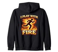Je Joue avec Fire Stuntman Action Flame Performer Sweat à Capuche