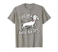 Je Joue avec Les teckels drôles de Wiener, Animal de Compagnie Weiners T-Shirt