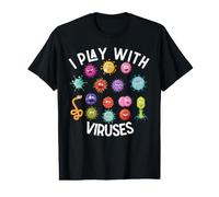Je Joue avec Les Virus, Un virologue Amusant T-Shirt Graphique avec Valeur