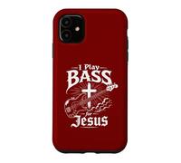 Je Joue de la Basse pour Jésus, Une Guitare Basse et Un Bassiste chrétien Coque pour iPhone 11