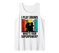 Je Joue de la Batterie Quel est Votre Super Pouvoir ? Débardeur