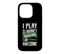 Je Joue de la Clarinette Donc Je suis génial Coque pour iPhone 14 Pro