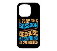 Je Joue du basson Parce Que la Respiration est surestimée Coque pour iPhone 15 Pro