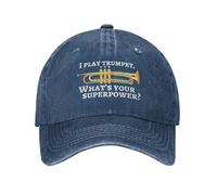 Je Joue du Trombone, Quel Est Ton Super Pouvoir ? Femme Homme Chapeau De Golf Réglable Casquette Trucker Lègére Trucker Cap pour Sport Hip Pop Camping