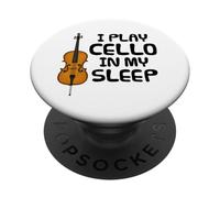 Je joue du violoncelle dans mon sommeil, violoncelliste PopSockets PopGrip Adhésif