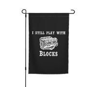 Je joue encore avec des blocs, 30 x 45 cm, pour la décoration extérieure du jardin.