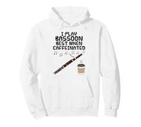 Je Joue Mieux du basson Quand Je suis caféiné. Sweat à Capuche