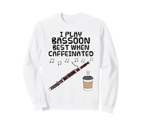 Je Joue Mieux du basson Quand Je suis caféiné. Sweatshirt