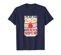 Je joue pour celui qui ne me laisse jamais tomber le volleyball chrétien. T-Shirt