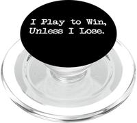 Je joue pour gagner, sauf si je perds Funny Gamer PopSockets PopGrip pour MagSafe