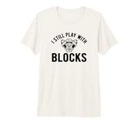 Je Joue Toujours avec Blocks V8 Engine Mechanic Car T-Shirt Haut de Gamme