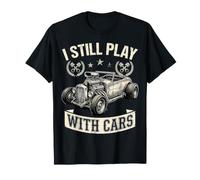 Je Joue Toujours avec Cars Vintage Hot Rod Piston T-Shirt