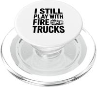 Je Joue Toujours avec des camions de Pompiers PopSockets PopGrip pour MagSafe