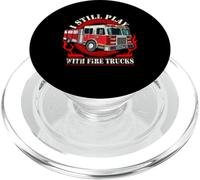 Je Joue Toujours avec des camions de Pompiers PopSockets PopGrip pour MagSafe