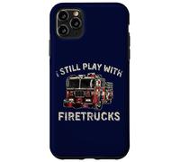 Je Joue Toujours avec Firetrucks Back The Red Firefighter Coque pour iPhone 11 Pro Max