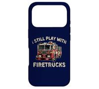 Je Joue Toujours avec Firetrucks Back The Red Firefighter Coque pour iPhone 17 Pro