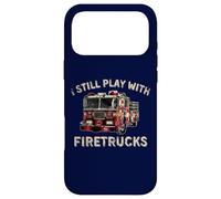 Je Joue Toujours avec Firetrucks Back The Red Firefighter Coque pour iPhone 17 Pro Max