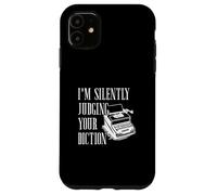 Je Juge silencieusement Votre sténographie de Diction, sténographe judiciaire Coque pour iPhone 11