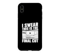 Je Jure Que C'est Le Montage de Films Final Cut pour Les monteurs vidéo Coque pour iPhone XS Max