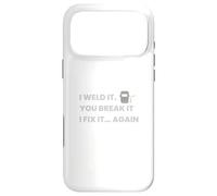 Je l'ai soudé. Vous Le cassez. Je Le répare à Nouveau Coque pour iPhone 17 Pro Max