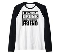 Je l'ai trouvé ivre, veuillez retourner voir un ami en buvant une bière Manche Raglan