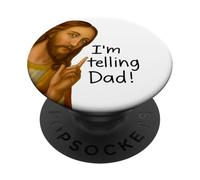 Je Le dis à Papa Jesus Meme PopSockets PopGrip Adhésif