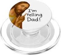 Je Le dis à Papa Jesus Meme PopSockets PopGrip pour MagSafe